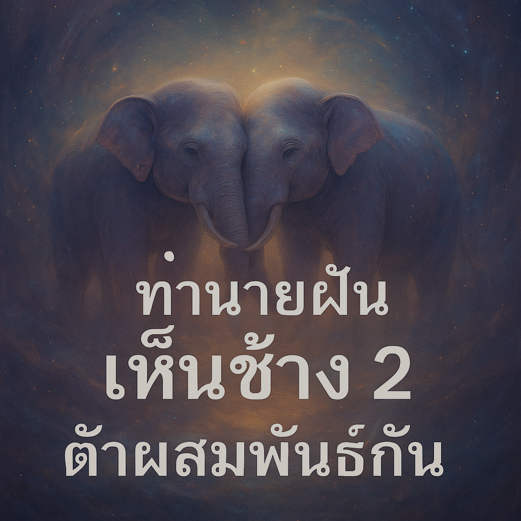ทำนายฝัน เห็นช้าง2ตัวผสมพันธ์กัน